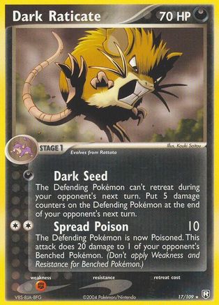 Dark Raticate 017 - Team Rocket Returns - Reverse Holofoil