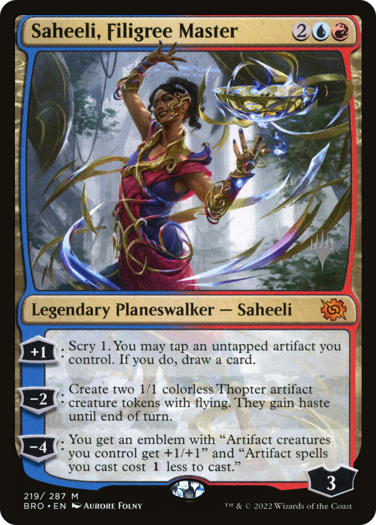 Saheeli, Filigree Master (PPBRO-219P) - The Brothers' War Promos Foil