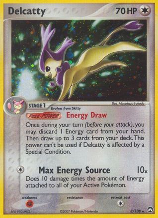 Delcatty 008/108 - Power Keepers Holofoil