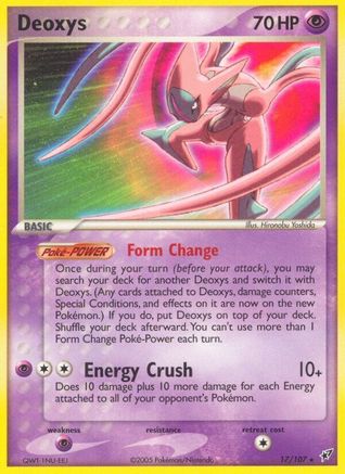 Deoxys (Attack Forme) 017 - Deoxys - Reverse Holofoil