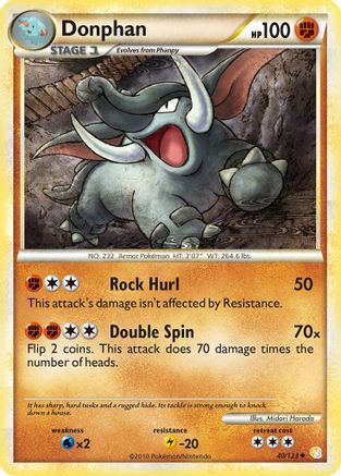 Donphan 040/123 - HeartGold SoulSilver
