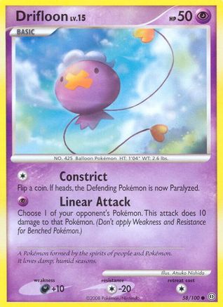 Drifloon 058/100 - Stormfront Reverse Holofoil