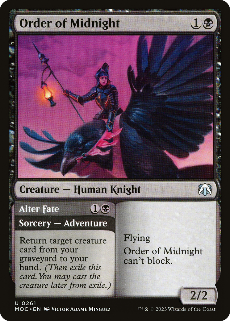 Order of Midnight // Alter Fate (MOC-261) - March of the Machine Commander