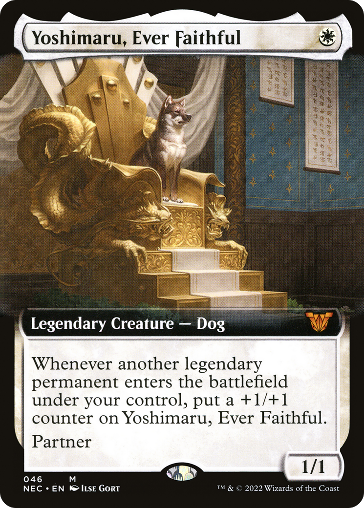 Yoshimaru, Ever Faithful (NEC-046) - Neon Dynasty Commander: (Extended Art)