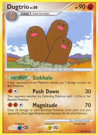 Dugtrio 024/127 - Platinum Reverse Holofoil