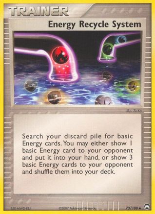 Energy Recycle System 073 - Power Keepers - Reverse Holofoil