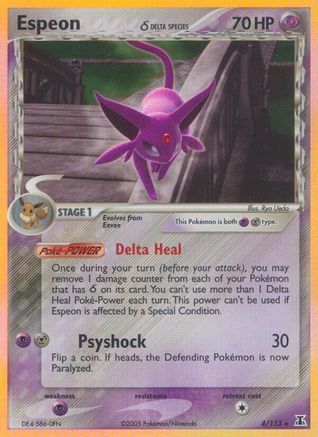 Espeon (Delta Species) 004/113 - Delta Species Holofoil