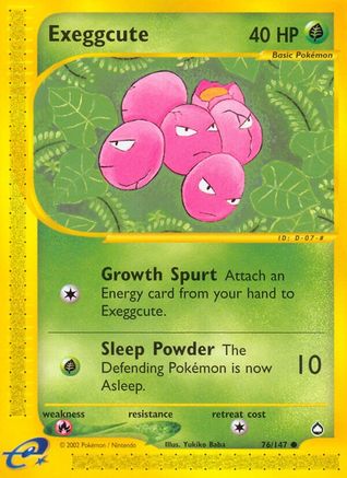 Exeggcute 076/147 - Aquapolis Reverse Holofoil