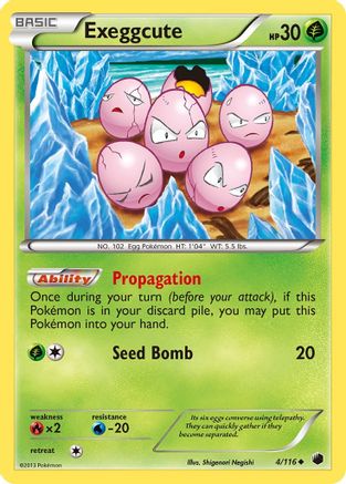 Exeggcute 004/116 - Plasma Freeze Reverse Holofoil