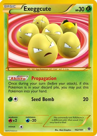 Exeggcute (Secret Rare) 102/101 - Plasma Blast Holofoil