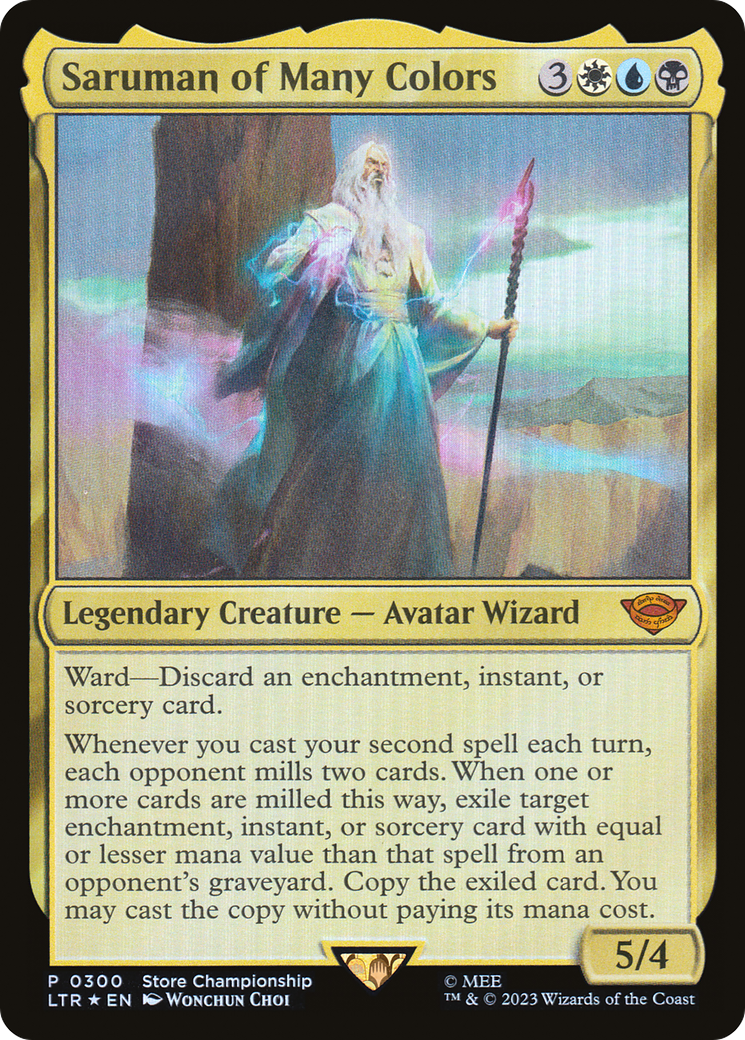 Saruman of Many Colors (GAME-300) - The Lord of the Rings: Tales of Middle-earth Foil