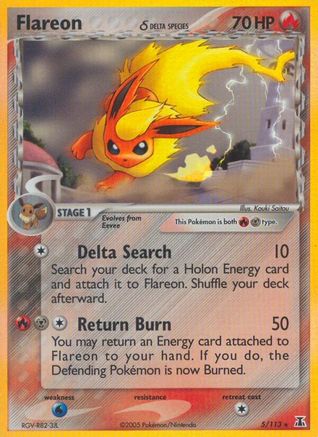 Flareon (Delta Species) 005/113 - Delta Species Holofoil