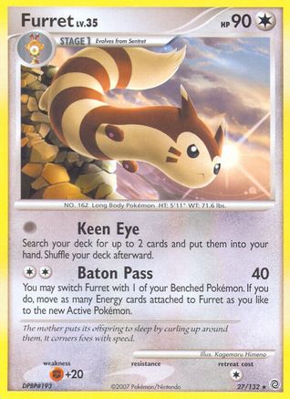 Furret 027/132 - Secret Wonders Reverse Holofoil