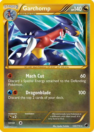 Garchomp (Secret Rare) 120/116 - Plasma Freeze Holofoil