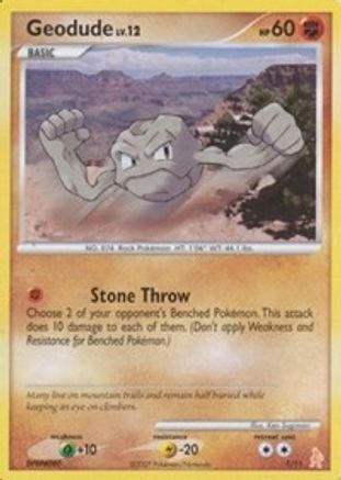 Geodude 001 - DP Trainer Kit Manaphy & Lucario
