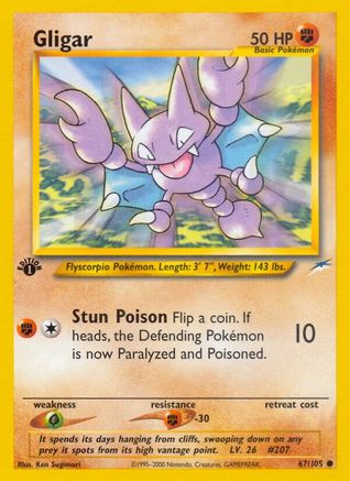 Gligar 067/105 - Neo Destiny 1st Edition