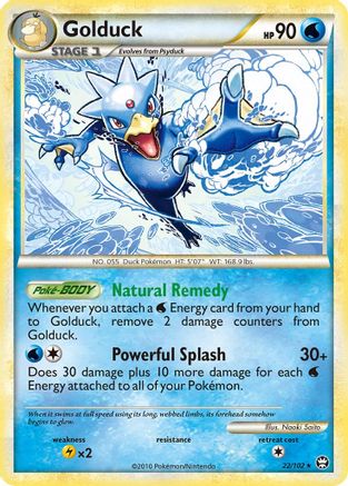 Golduck 022/102 - Triumphant Reverse Holofoil
