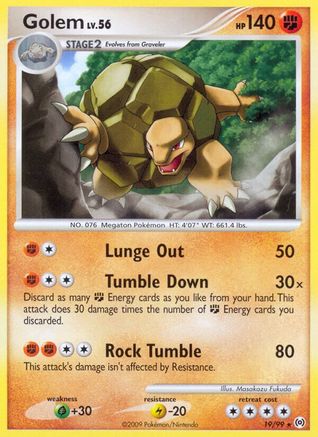 Golem 019/99 - Arceus Reverse Holofoil