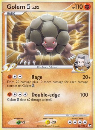 Golem E4 023/111 - Rising Rivals Reverse Holofoil
