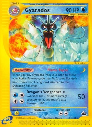 Gyarados 011/144 - Skyridge Reverse Holofoil