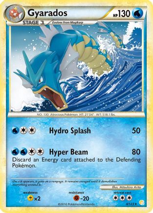 Gyarados 004/123 - HeartGold SoulSilver Holofoil