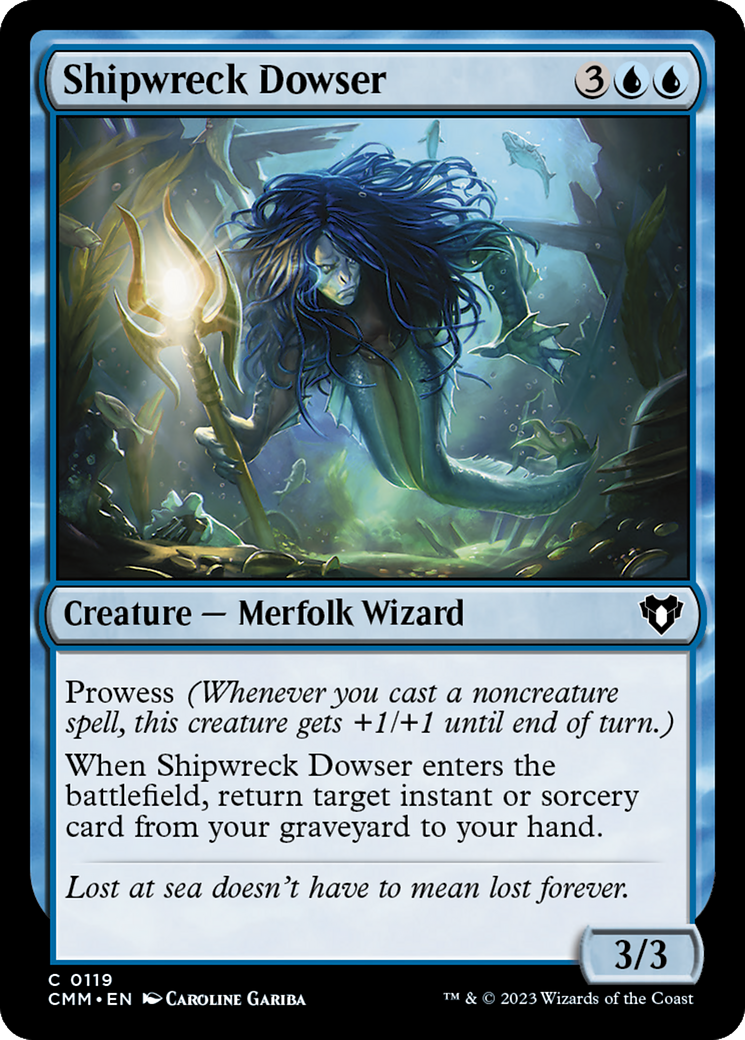 Shipwreck Dowser (CMM-119) - Commander Masters Foil