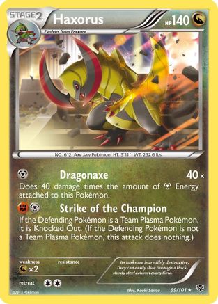 Haxorus 069/101 - Plasma Blast Holofoil