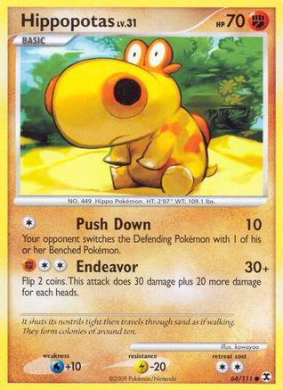 Hippopotas 064/111 - Rising Rivals Reverse Holofoil