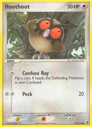 Hoothoot 059/115 - Unseen Forces Reverse Holofoil
