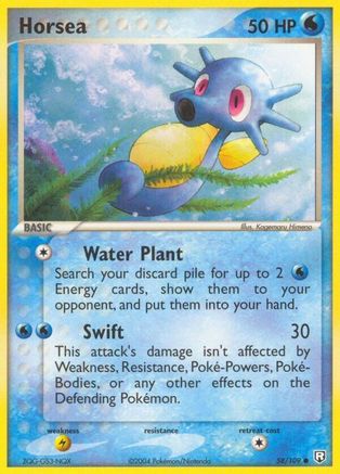 Horsea 058/109 - Team Rocket Returns - Reverse Holofoil
