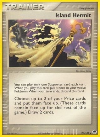 Island Hermit 076/101 - Dragon Frontiers Reverse Holofoil