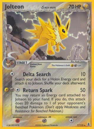 Jolteon (Delta Species) 007/113 - Delta Species Holofoil