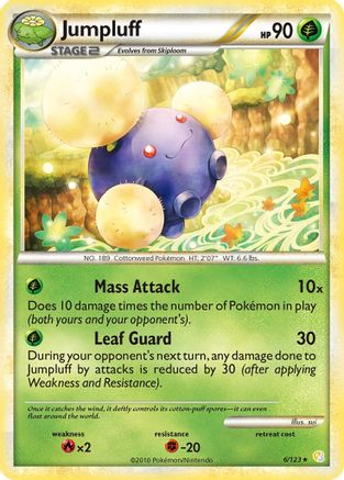 Jumpluff 006/123 - HeartGold SoulSilver Reverse Holofoil