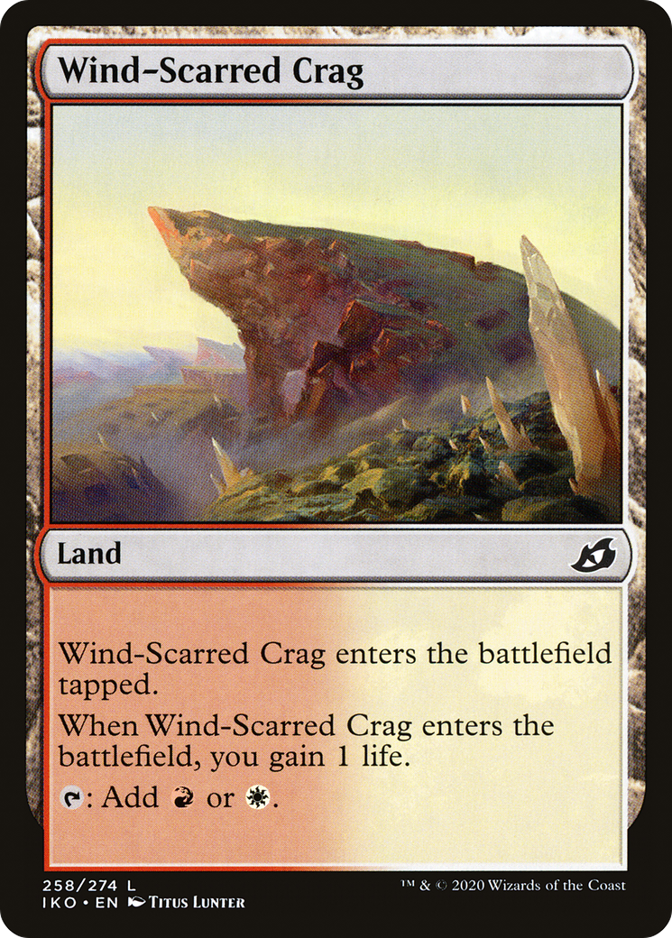 Wind-Scarred Crag (IKO-258) - Ikoria: Lair of Behemoths Foil
