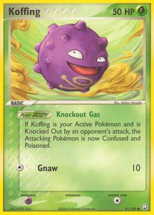 Koffing 061/109 - Team Rocket Returns - Reverse Holofoil