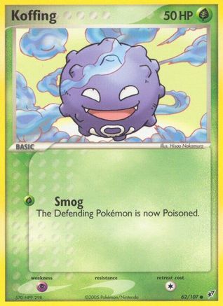 Koffing 062/107 - Deoxys Reverse Holofoil