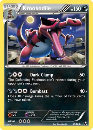 Krookodile 066/108 - Dark Explorers Reverse Holofoil