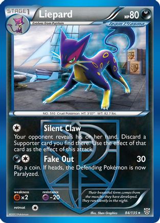 Liepard (Team Plasma) 084/135 - Plasma Storm