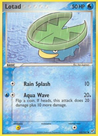 Lotad 063/107 - Deoxys - Reverse Holofoil