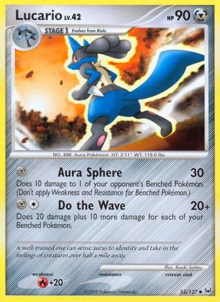 Lucario 053/127 - Platinum Reverse Holofoil