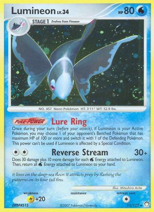 Lumineon 011/123 - Mysterious Treasures Reverse Holofoil