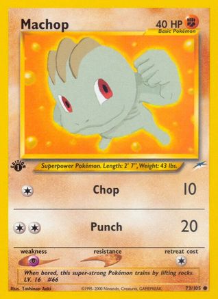 Machop 073/105 - Neo Destiny 1st Edition