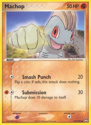 Machop 053 - Power Keepers - Reverse Holofoil