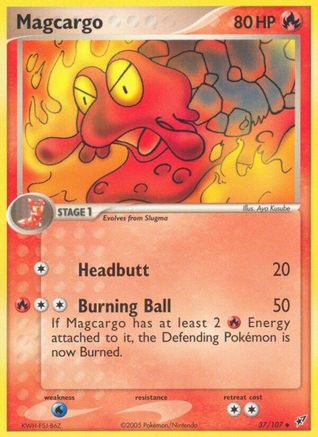 Magcargo 037/107 - Deoxys Reverse Holofoil