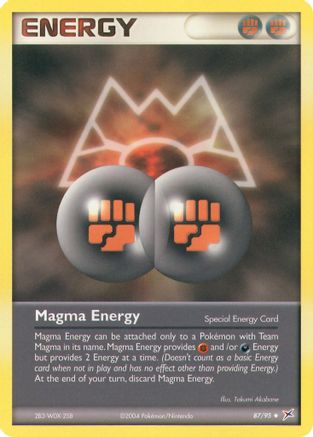 Magma Energy 087/95 - Team Magma vs Team Aqua Reverse Holofoil
