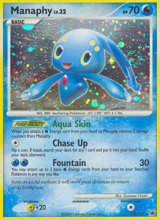 Manaphy 008/100 - Majestic Dawn Reverse Holofoil