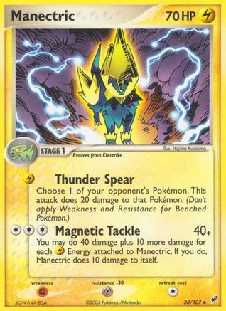 Manectric 038/107 - Deoxys Reverse Holofoil
