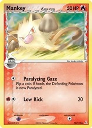 Mankey (Delta Species) 070/110 - Holon Phantoms Reverse Holofoil