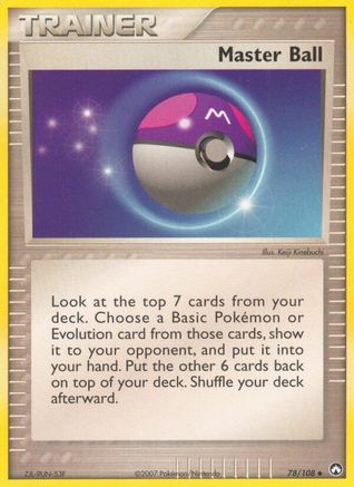 Master Ball 078/108 - Power Keepers Reverse Holofoil