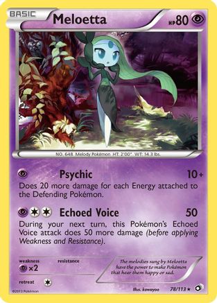 Meloetta 078/113 - Legendary Treasures Reverse Holofoil